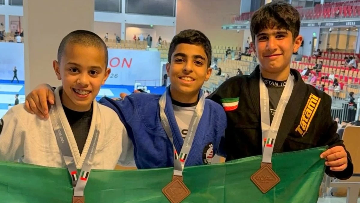 الكويت تحصد المركز الثالث في بطولة آسيا للجوجيتسو بأبوظبي