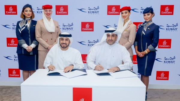 'الكويتية' و'طيران الإمارات' توسعان شراكتهما تمهيداً لاتفاقية متبادلة للمشاركة بالرمز