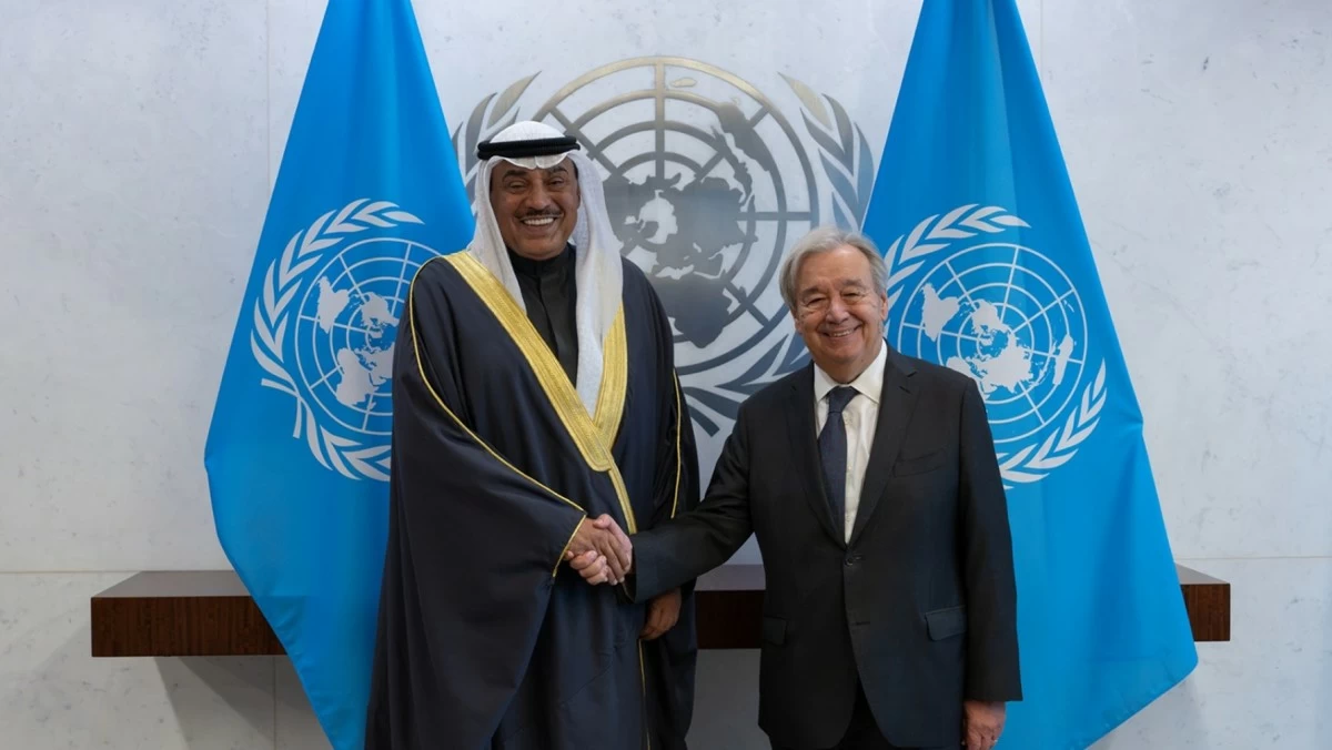 ممثل سمو الأمير يلتقي غوتيريش في نيويورك: ضرورة تفعيل دور الأمم المتحدة لخفض التصعيد