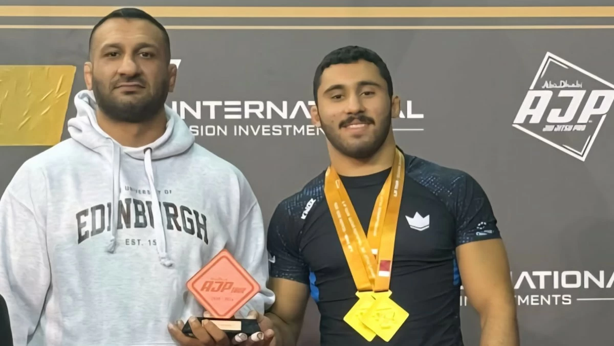 اللاعب محمد المنصوري يتوّج بذهبيتين في بطولة قطر الدولية للجوجيتسو