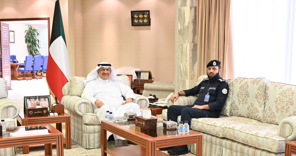 محافظ الجهراء يبحث مع مدير أمن المحافظة تعزيز التعاون والتنسيق الأمني