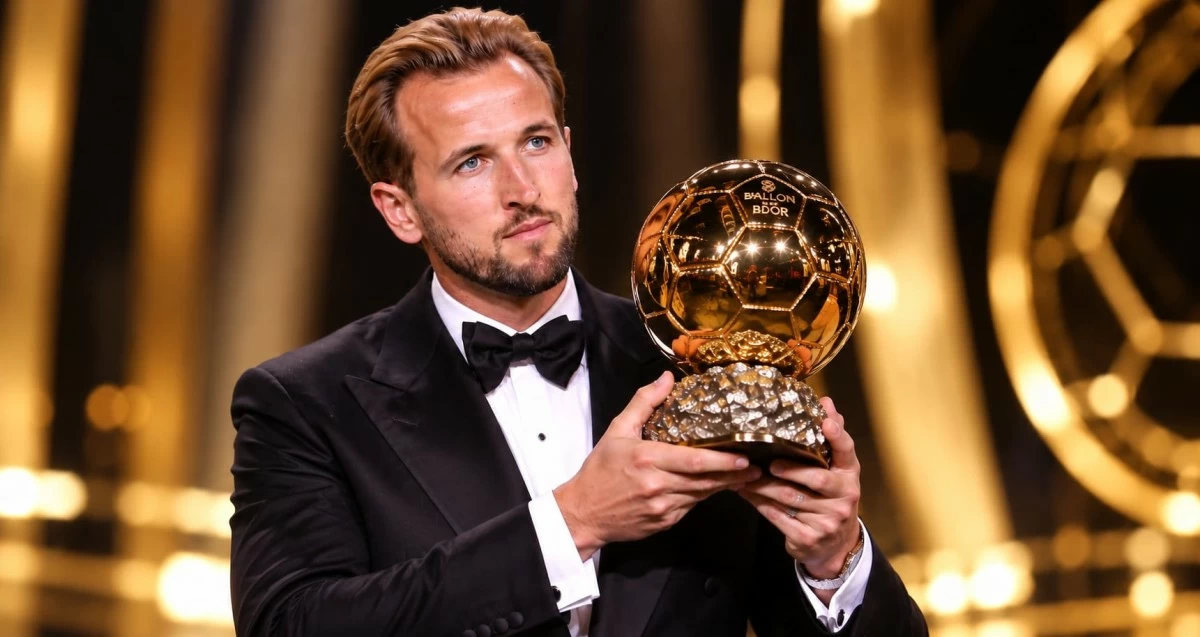 هاري كين يتوج بالكرة الذهبية وجائزة 'غيرد مولر' لأفضل هداف في العالم لعام 2026