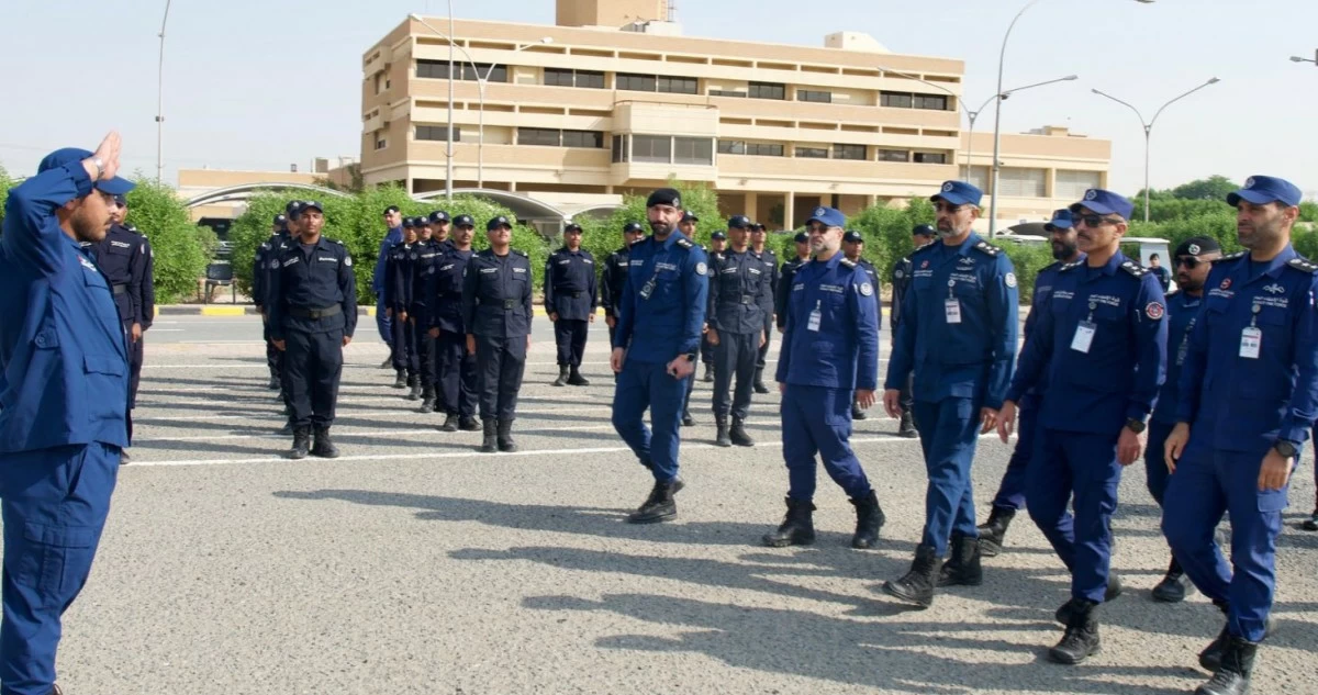 نائب رئيس 'الإطفاء' يتفقد الدورات العسكرية للضباط وضباط الصف في كبد