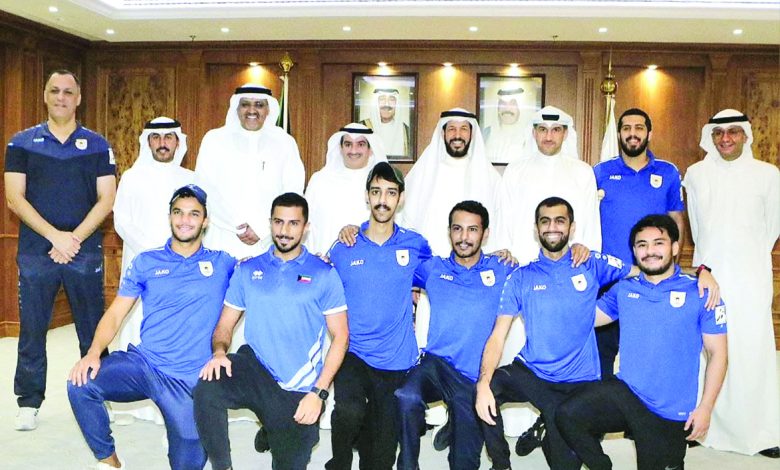 البيدان يستقبل وفد الكراتيه