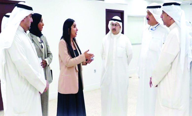 المالك والعوضي تفقدا المركز الطبي بالرعاية الاجتماعية