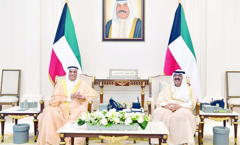 ولي العهد استقبل السعدون  وأعضاء مكتب مجلس الأمة