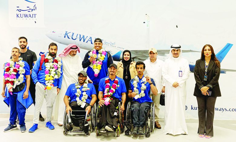 "الكويتية" تستقبل أبطال المنتخب المشارك بألعاب القوى لذوي الإعاقة في باريس