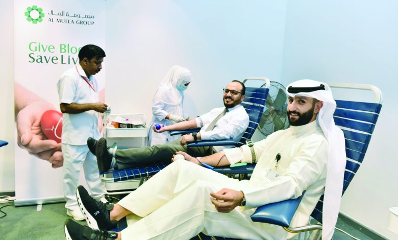 "مجموعة الملا" تطلق حملة الموظفين " تبرع بالدم - أنقذ انسان "
