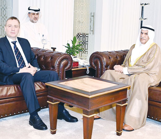 السعدون استقبل السفير الروسي