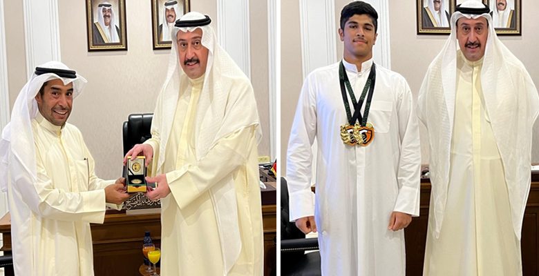 الحمود يُكرِّم اللَّاعبين المضف والجاركي