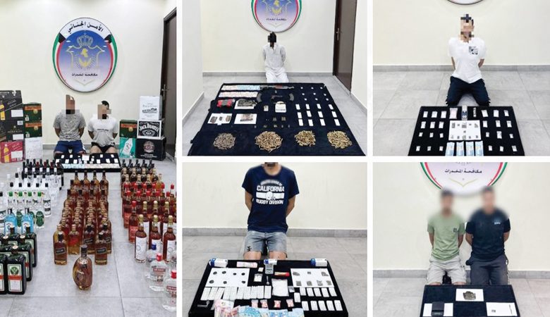 ضبط 15 شخصاً من جنسيات مختلفة