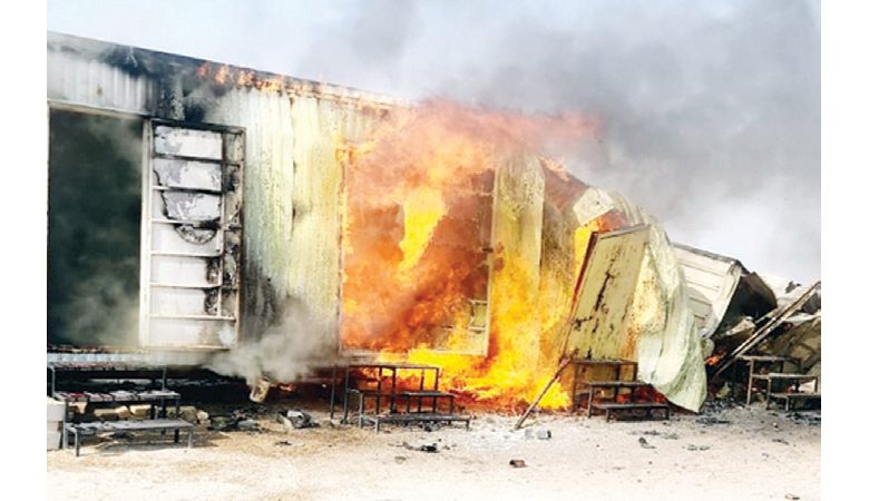 الإطفاء أخمدت حريق "شاليه" لسكن العمال في محمية اللياح