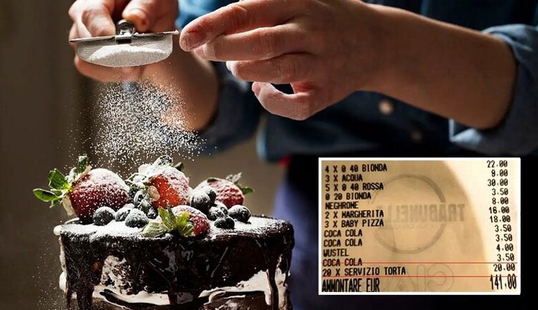 مطعم يُجبر عائلة على دفع مبلغ لتقطيع "كعكة"