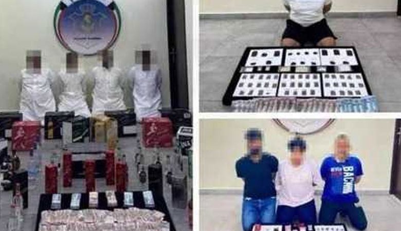 ضبط 21 شخصاً بتشكيلة مخدرات في 14 قضية
