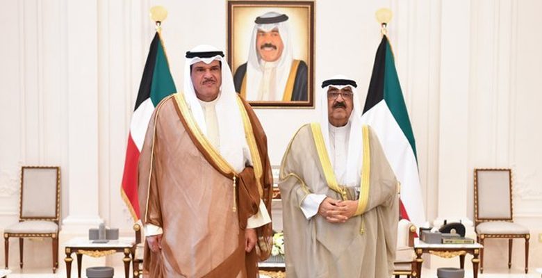 سمو نائب الأمير وولي العهد يستقبل الشيخ سلمان الحمود الصباح ويهنئه بتزكيته رئيسا للاتحاد الآسيوي للرماية
