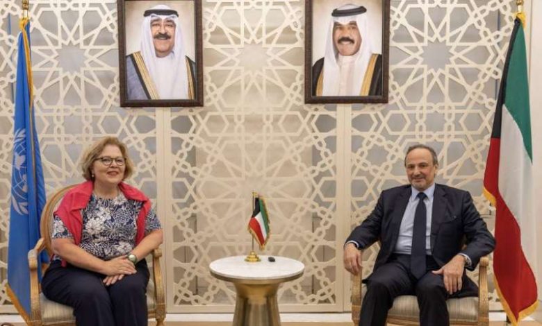وزير الخارجية يبحث مع مساعدة وزير الخارجية الأميركية حيثيات حكم "الاتحادية العليا"بشأن اتفاقية خور عبدالله