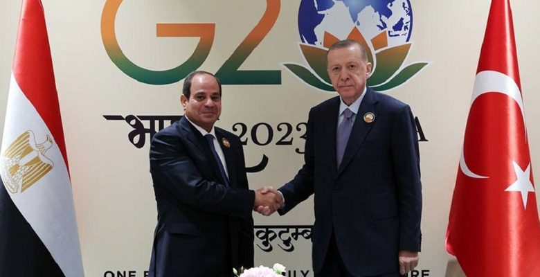 لقاء بين السيسي وأردوغان في نيودلهي