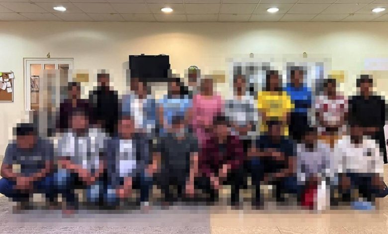 106 مخالفين لقانون الإقامة والعمل في قبضة رجال الأمن