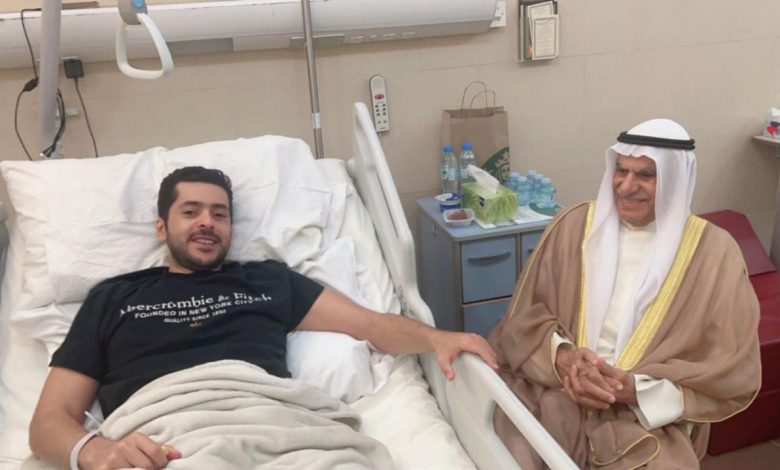 السعدون يزور المدلج في الرازي للاطمئنان على صحته