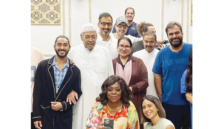 سعاد عبدالله زارت تصوير مسلسل "يس عبدالملك"