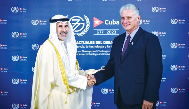 الجابر ورئيس كوبا يؤكدان أهمية توطيد العلاقات الثنائية بين البلدين