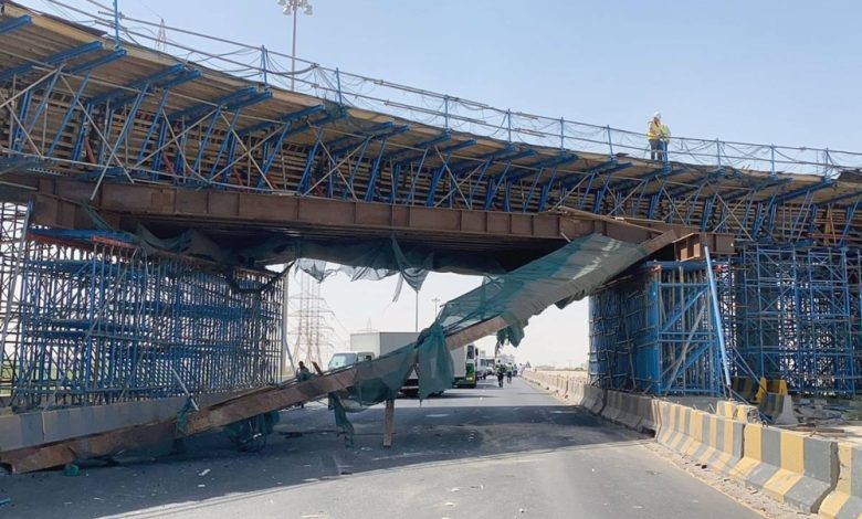 الطرق : اتخاذ الاجراءات القانونية تجاه المركبة المستببة في حادث جسر الافنيوز