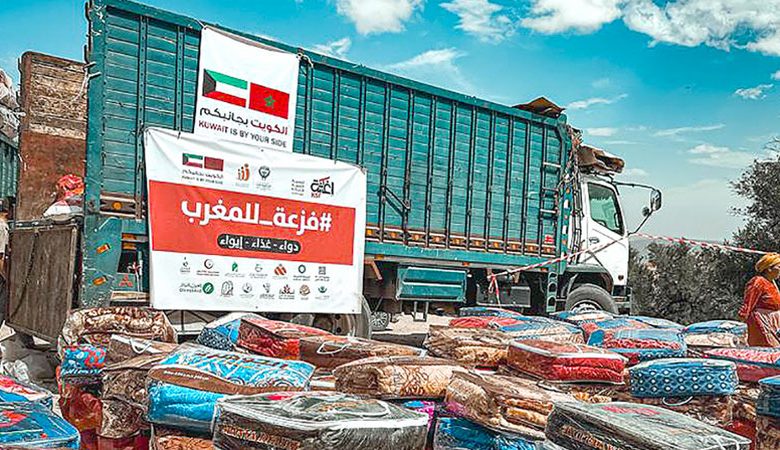 14 جمعية كويتية تُشارك في عمليات الإغاثة بالمغرب