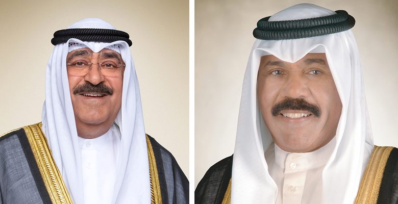 سمو أمير البلاد يبعث برسالة تهنئة إلى سمو ولي العهد بمناسبة الذكرى الثالثة لتولي سموه ولاية العهد