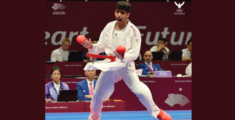 لاعب منتخب الكاراتيه فهد العجمي يحقق الذهبية الثالثة للكويت بدورة الألعاب الآسيوية الـ 19