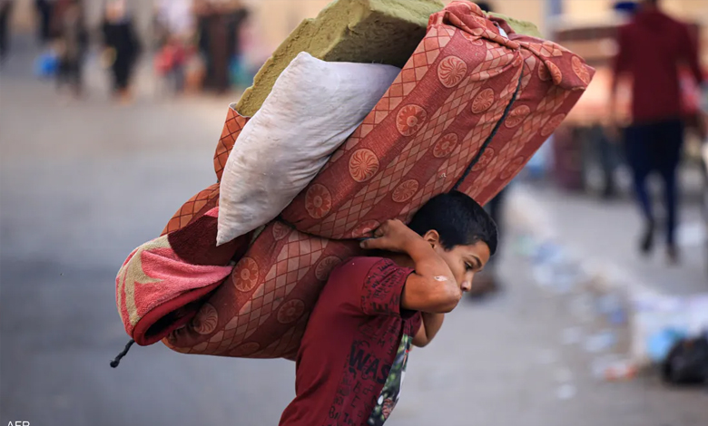 الأمم المتحدة: نزوح أكثر من 400 ألف فلسطيني في غزة
