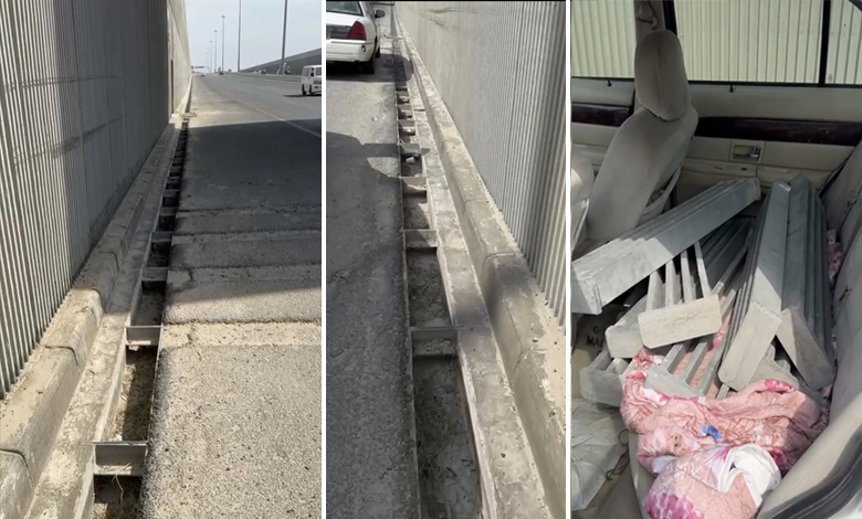 "بدون" خمسيني امتهن سرقة أغطية مناهيل الأمطار في الطرق السريعة