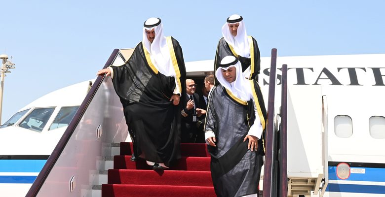 ممثل سمو أمير البلاد رئيس ديوان سمو ولي العهد يصل إلى قطر للمشاركة في حفل افتتاح معرض إكسبو الدوحة 2023