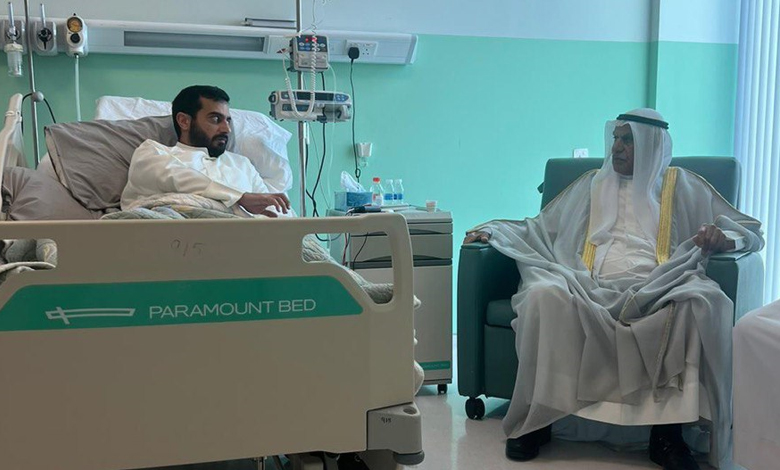 السعدون يزور الأنبعي في المستشفى الأميري للاطمئنان على صحته