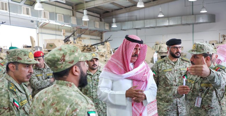 رئيس الحرس الوطني تفقد لواء التعزيز