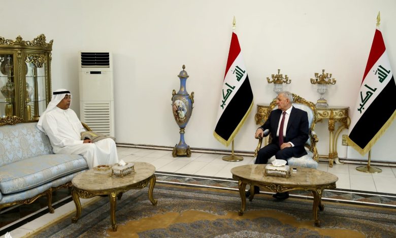 الرئيس العراقي وسفيرنا في بغداد بحثا تعزيز العلاقات الثنائية