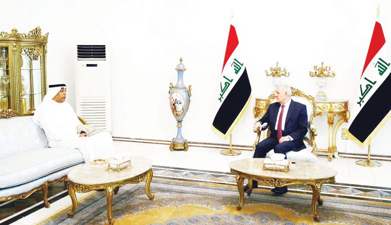 الرئيس العراقي وسفيرنا في بغداد بحثا تعزيز العلاقات الثنائية