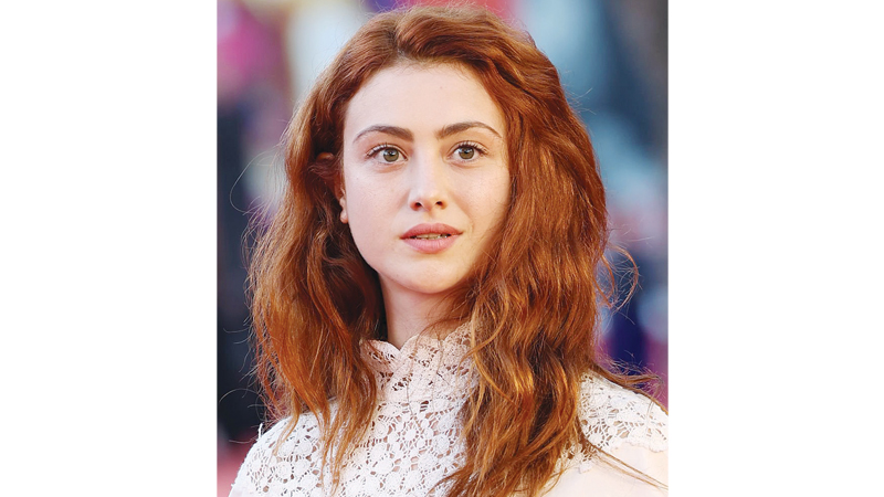 الممثلة الإيطالية غاجا ماسيالي خلال حضورها مهرجان روما السينمائي