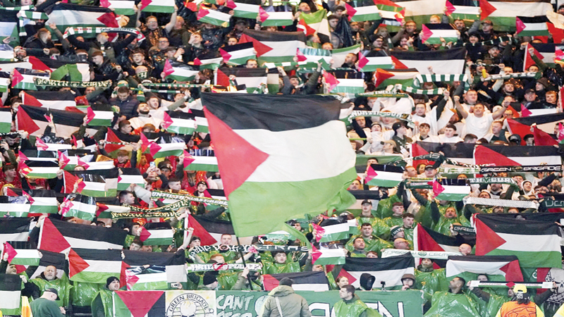 دعم "تاريخي" من سلتيك للقضية الفلسطينية