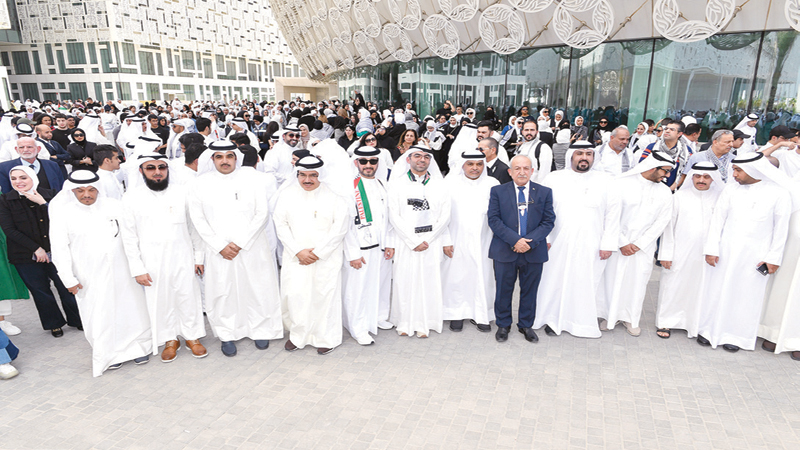 جامعة الكويت تنتفض تضامناً ودعماً لغزة