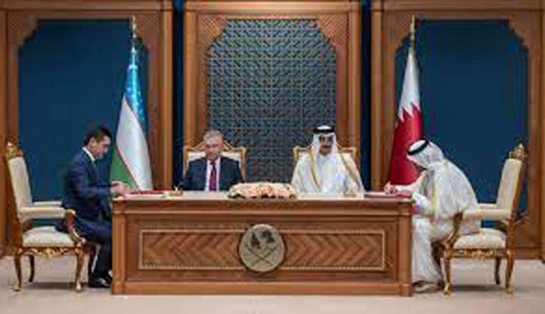 أمير قطر والرئيس الأوزبكي يشهدان توقيع عدد من الاتفاقيات ومذكرات التفاهم