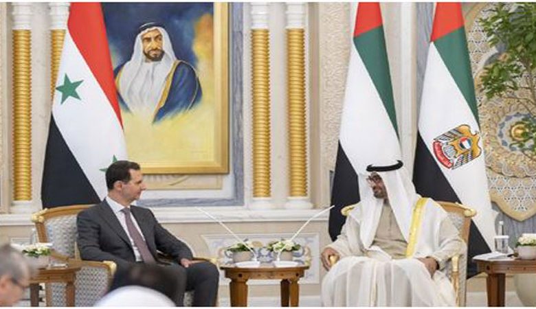 الإمارات حذّرت الأسد من الانخراط في "طوفان الأقصى" أو شن هجمات على إسرائيل