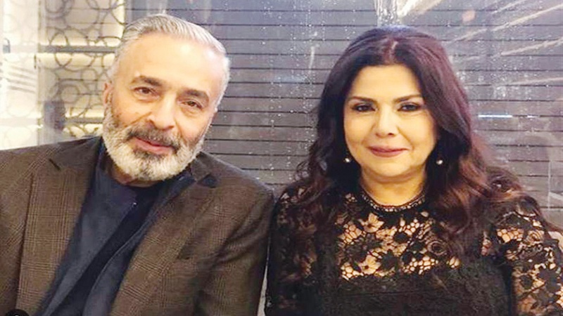 صباح الجزائري تحتفي بزوجها وشقيقتها سامية