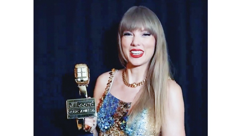 تايلور سويفت تهيمن على "بيلبورد الموسيقية" وتحصد 10 جوائز