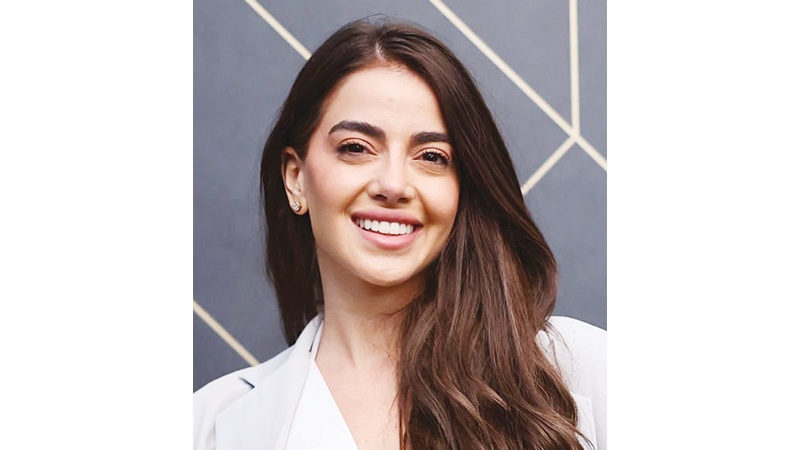 ملكة جمال لبنان مايا أبوالحسن خلال مشاركتها بمؤتمر صحافي لمسابقة ملكة جمال الكون في السلفادور