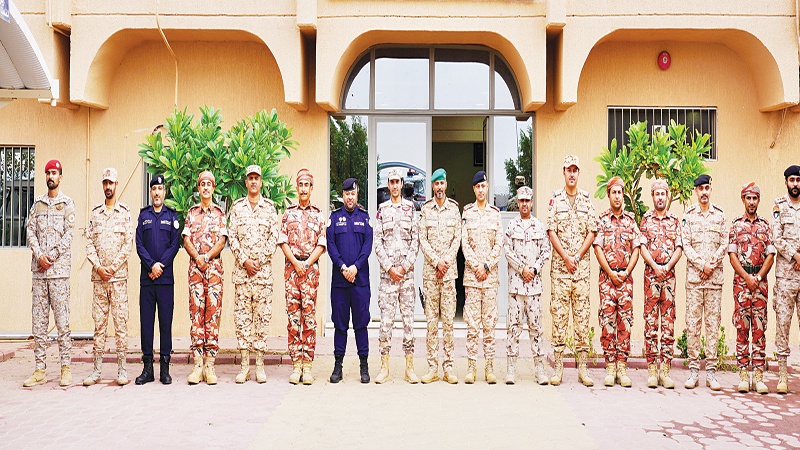 قيادة قوات درع الجزيرة وصلت إلى البلاد للمشاركة في تمرين "تكامل /&rlm;1"