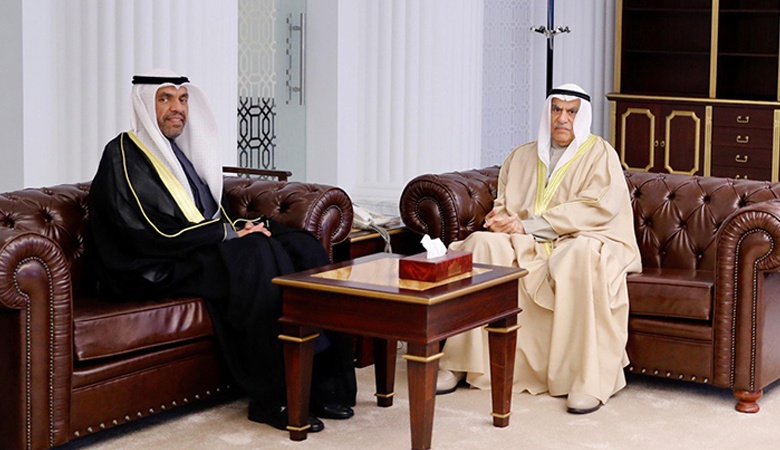 السعدون يستقبل وزير الخارجية