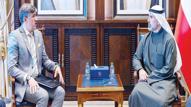 نائب وزير الخارجية استقبل سفير أوكرانيا