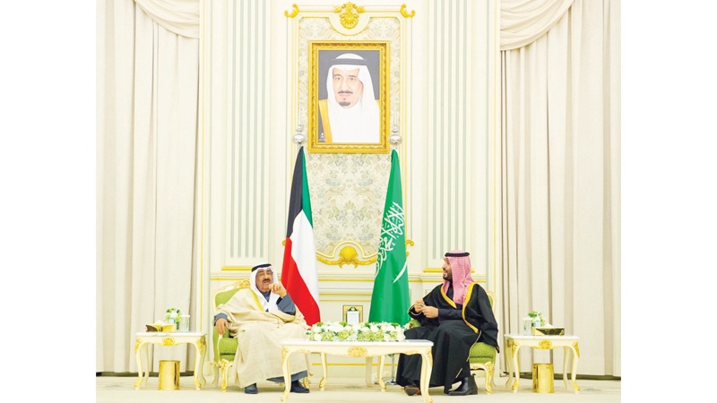 الأمير وولي العهد السعودي ترأسا جلسة المباحثات الرسمية بين البلدين