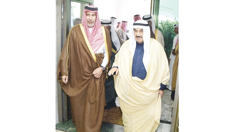 المحمد استقبل حمد بن جاسم آل ثاني