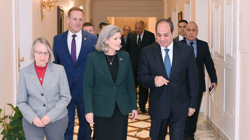 السيسي لوفد الكونغرس الأميركي: الأولوية الراهنة هي وقف إطلاق النار في غزة